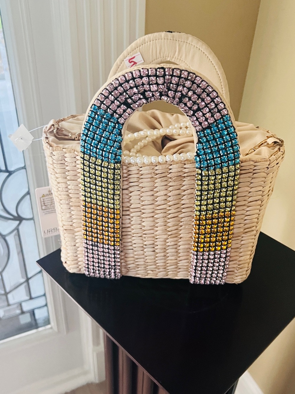 🌈 MADHI RAINBOW STRAW CROSSBODY = Instant Dopamine 🍋